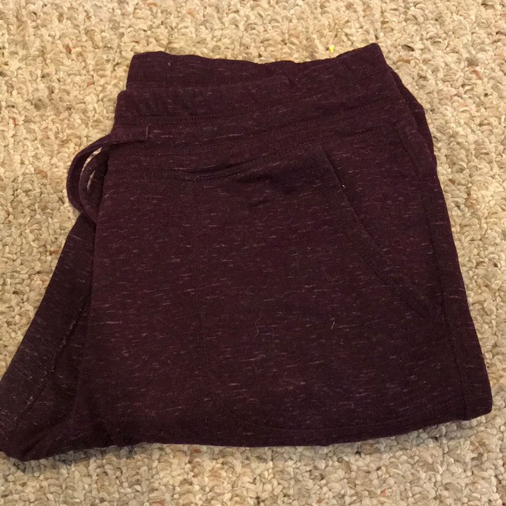 purple joggers